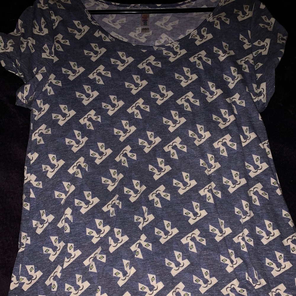 Husky Pattern Lularoe Classic T